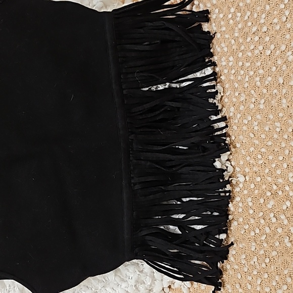 BCBGMaxAzria Fringe Crop Top - Picture 3 of 10